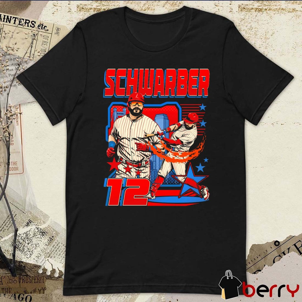 Kyle Schwarber 12 Philadelphia Phillies MLB Planet Euphoria Artwork t-shirt