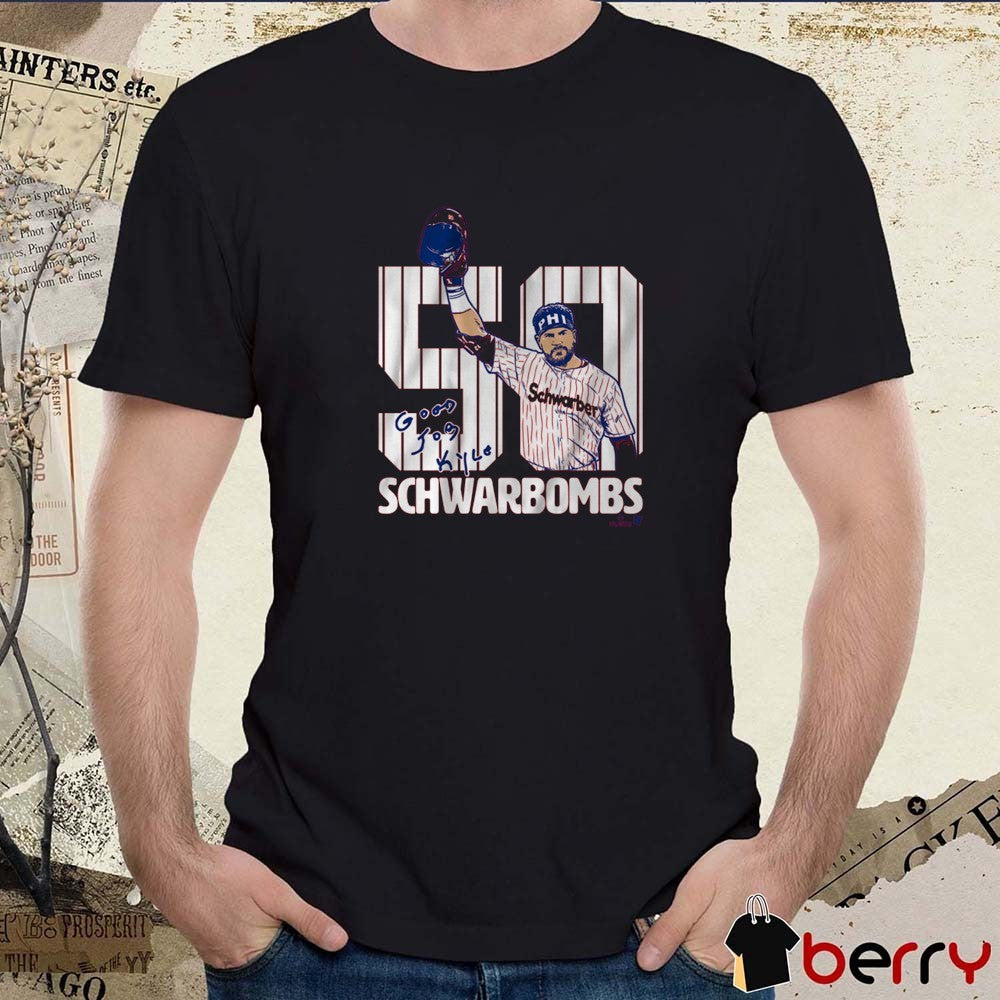 Kyle Schwarber 50 Schwarbombs Philadelphia Phillies MLB Signature t-shirt