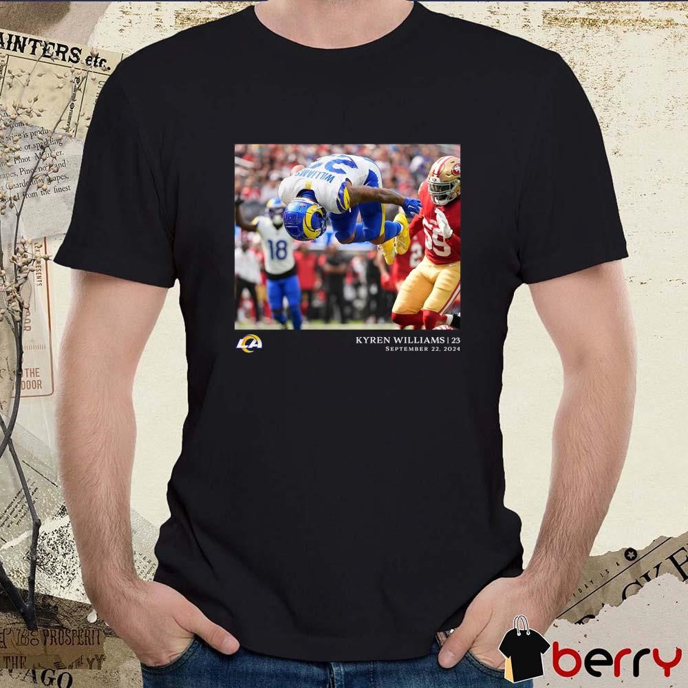 Kyren Williams Los Angeles Rams NFL Flash Features Week 3 Sep 22 2024 t-shirt