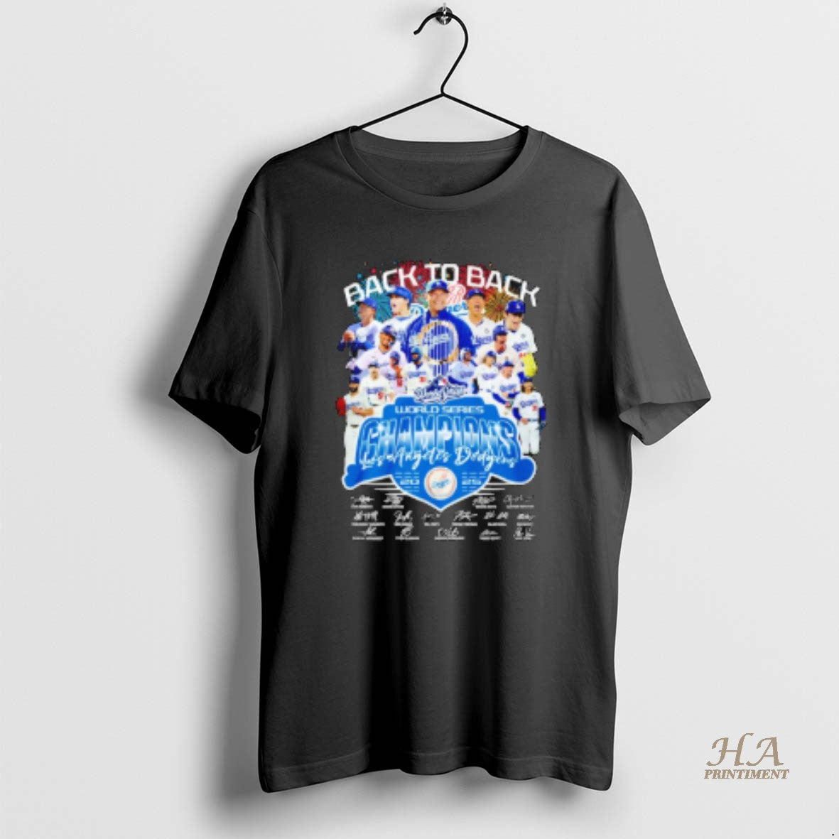 Official La Dodgers 2025 World Series Champions Back 2 Back Signatures T-Shirts, Hoodie, Sweatshirt | InkNestWear.com