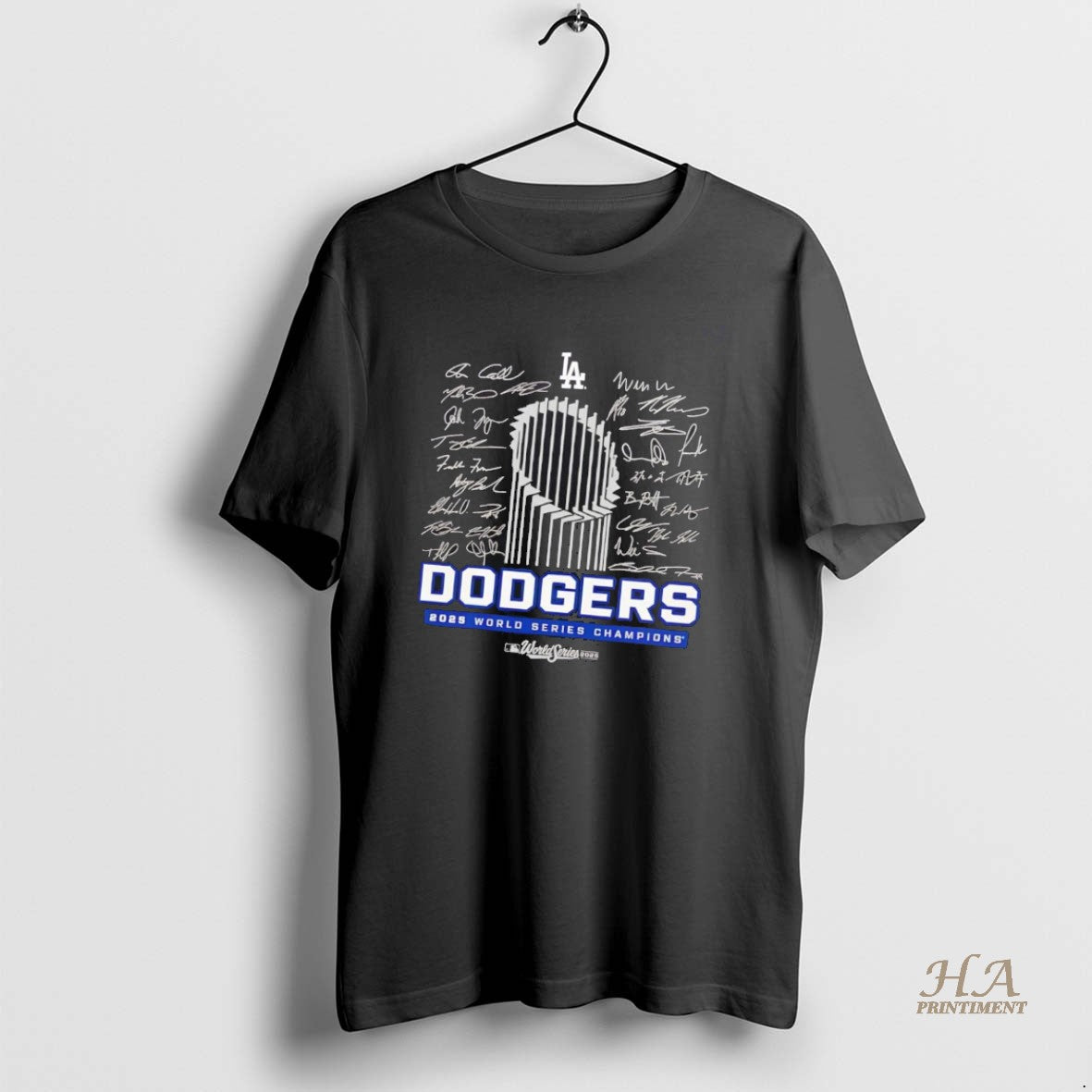 Official La Dodgers 2025 World Series Champions Signatures Trophy T-Shirts, Hoodie, Sweatshirt | InkNestWear.com