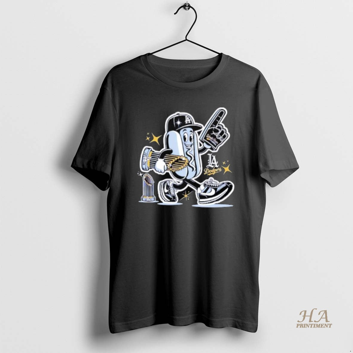 Official La Dodgers World Series Champions Hot Dog Cartoon Mascot 2024 25 T-Shirts, Hoodie, Sweatshirt | InkNestWear.com