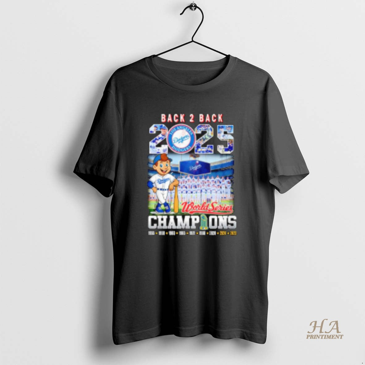 Official La Dodgers Back 2 Back 2025 World Series Champions 9 Time Mascot T-Shirts, Hoodie, Sweatshirt | InkNestWear.com
