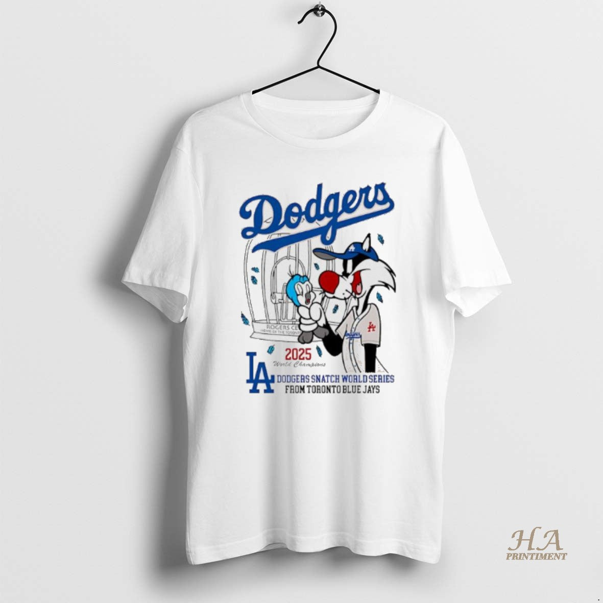 Official La Dodgers Snatch World Series From Toronto Blue Jays Mascot 2025 T-Shirts, Hoodie, Sweatshirt | InkNestWear.com