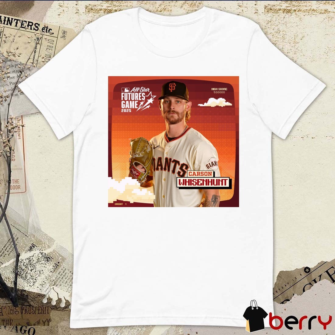 LHP Carson Whisenhunt San Francisco Giants MLB 2025 All-Star Futures Game in Atlanta Poster t-shirt