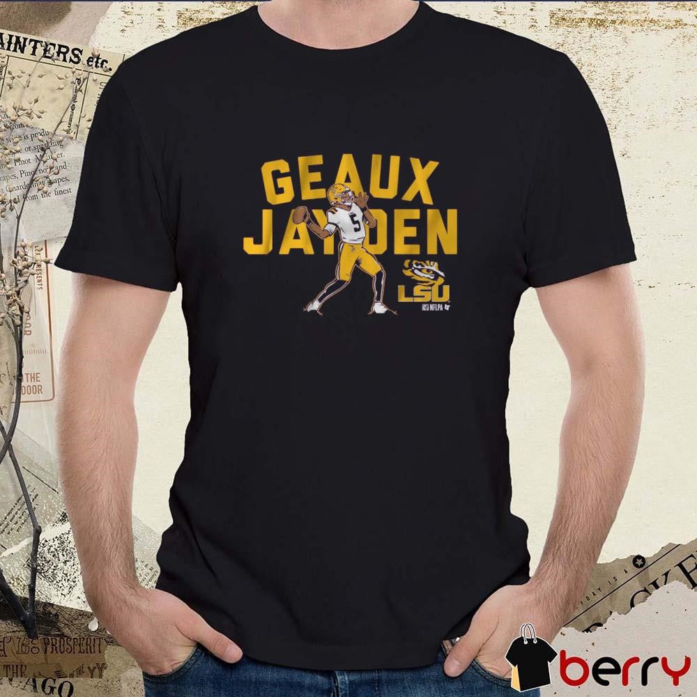 LSU Tigers Football Geaux Jayden Daniels 2025 NCAA Painting t-shirt