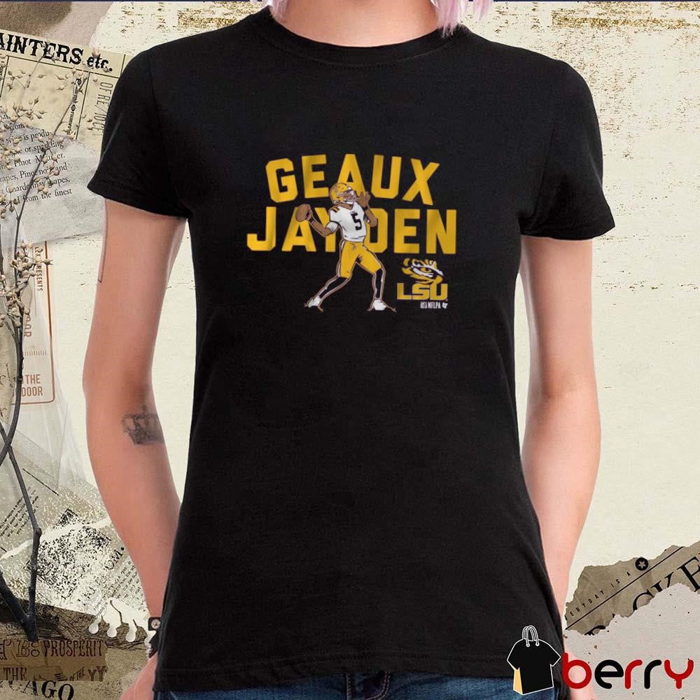 LSU Tigers Football Geaux Jayden Daniels 2025 NCAA Painting t-shirt