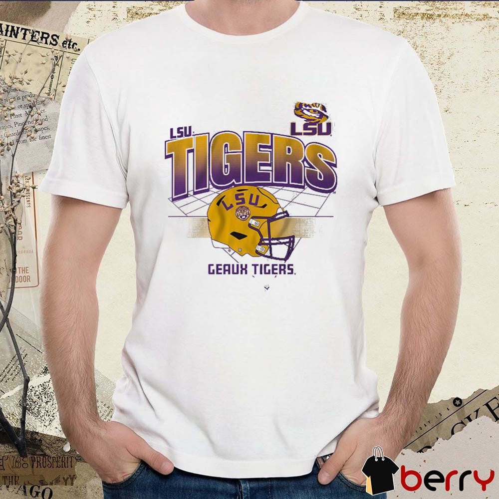 LSU Tigers Football Helmet Grid Geaux Tigers Baton Rouge NCAA 2024 t-shirt