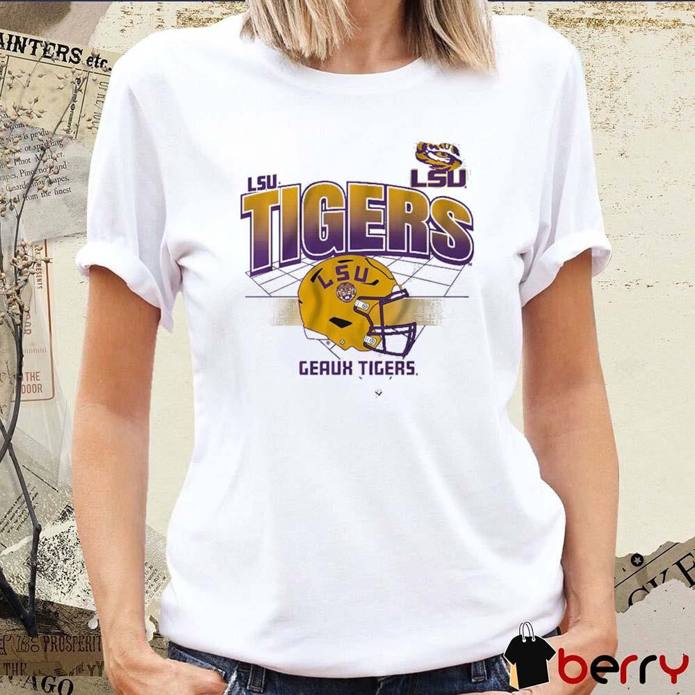 LSU Tigers Football Helmet Grid Geaux Tigers Baton Rouge NCAA 2024 t-shirt