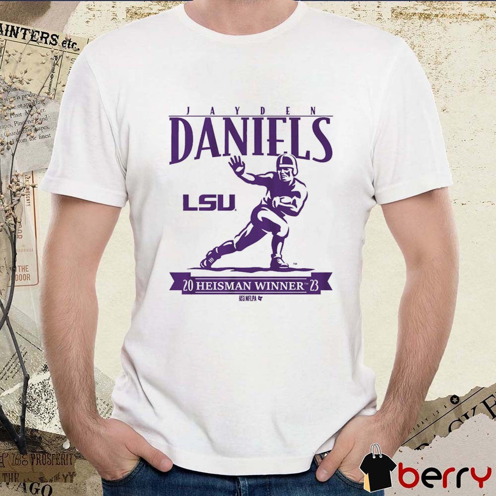 LSU Tigers Football Jayden Daniels Heisman Winner Trophy t-shirt