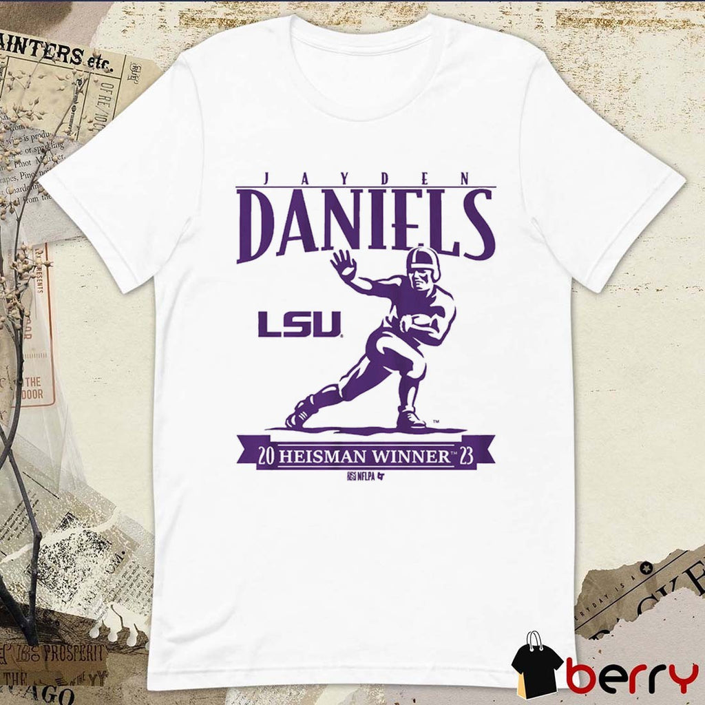 LSU Tigers Football Jayden Daniels Heisman Winner Trophy t-shirt