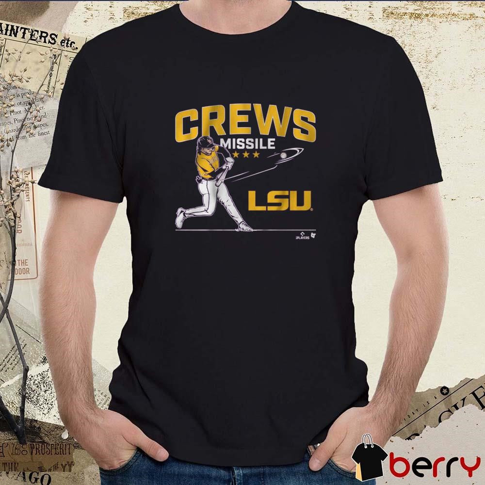 LSU Tigers NCAA Baseball Dylan Crews Missile 2025 Painting t-shirt