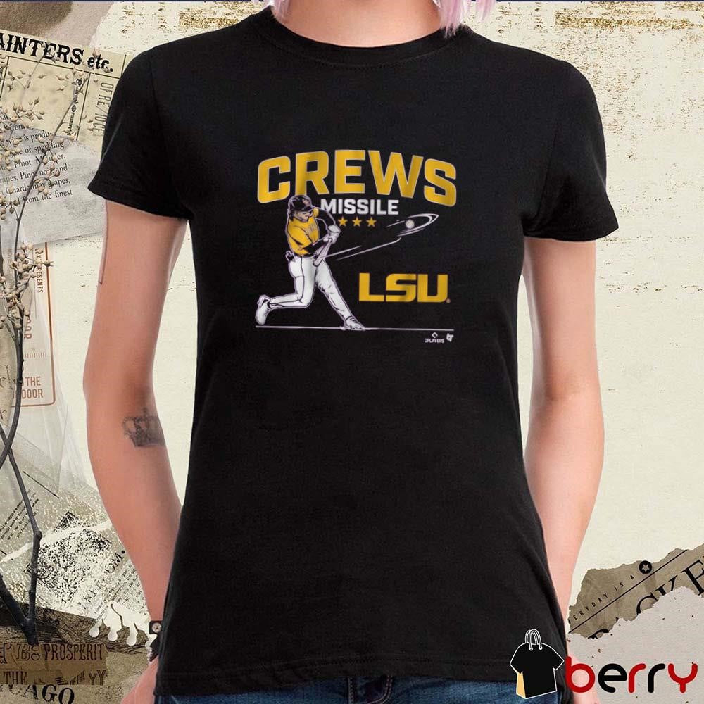 LSU Tigers NCAA Baseball Dylan Crews Missile 2025 Painting t-shirt