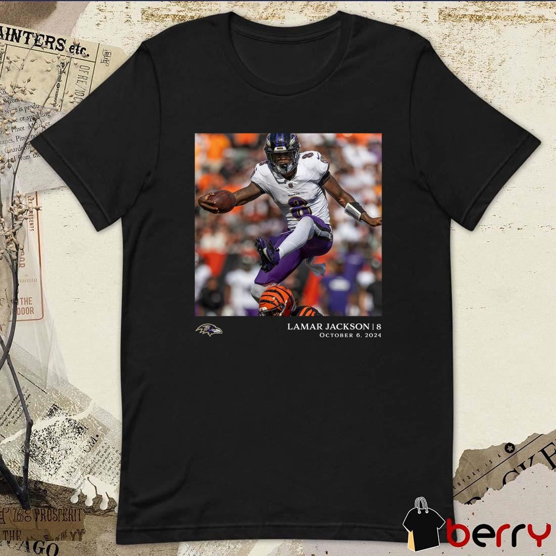 Lamar Jackson Baltimore Ravens NFL Flash Features Week 5 t-shirt