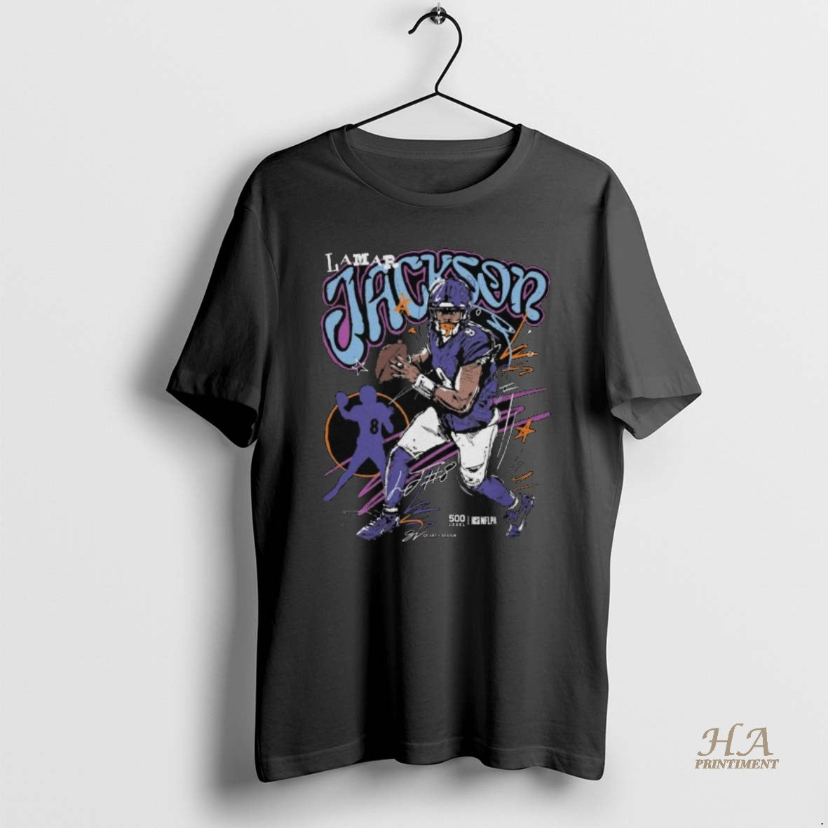 Official Lamar Jackson Baltimore Scribble Signature Long Sleve T-Shirts, Hoodie, Sweatshirt | InkNestWear.com
