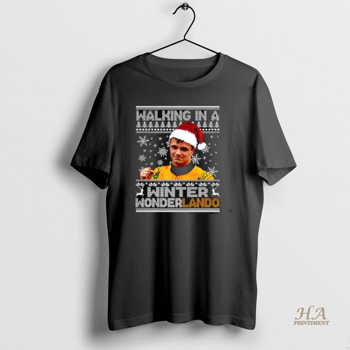 Official Lando Norris Walking In A Winter Wonderland Christmas T-Shirts, Hoodie, Sweatshirt | InkNestWear.com