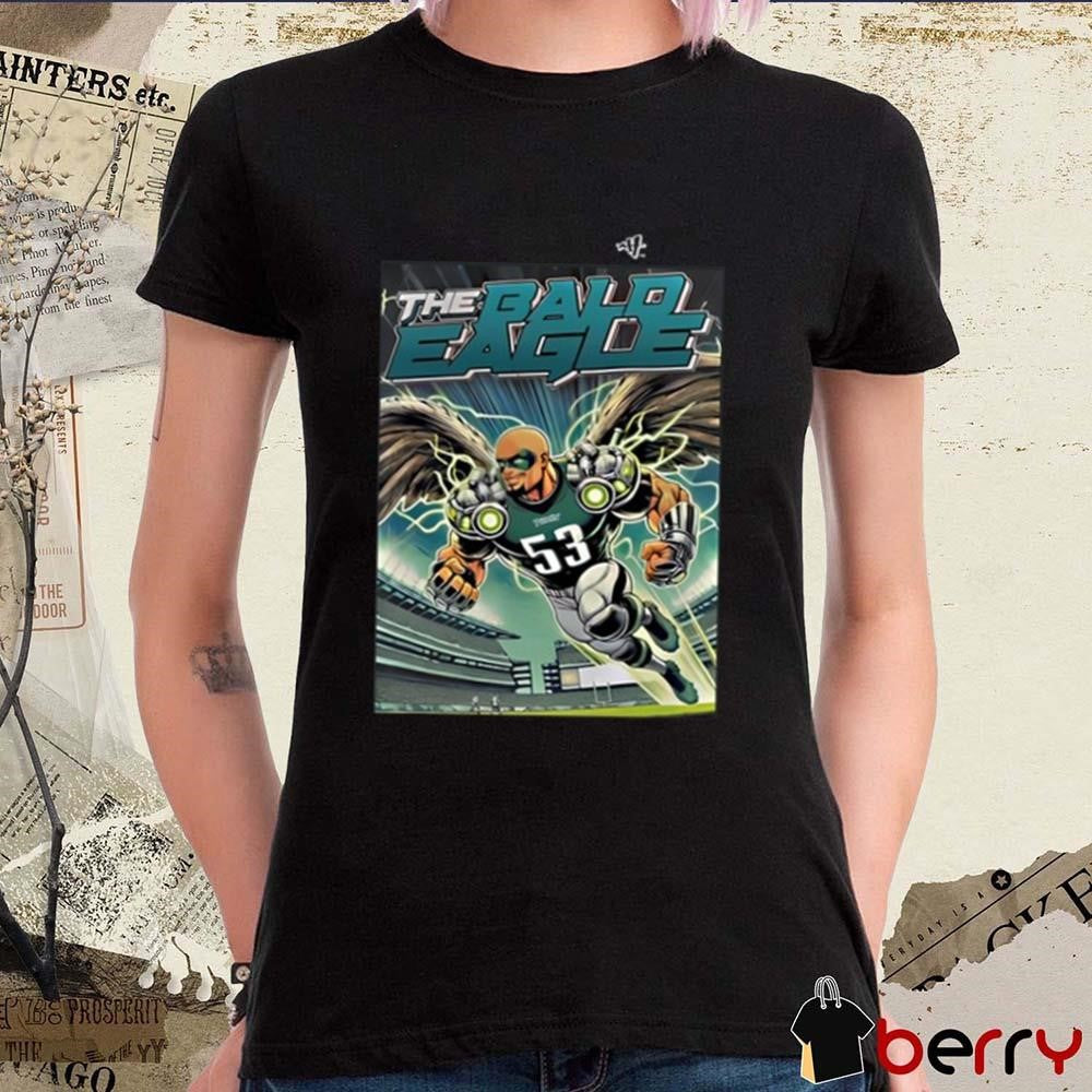Landon Dickerson Philadelphia Eagles Wearing The Bald Eagle Zack Baun Art t-shirt