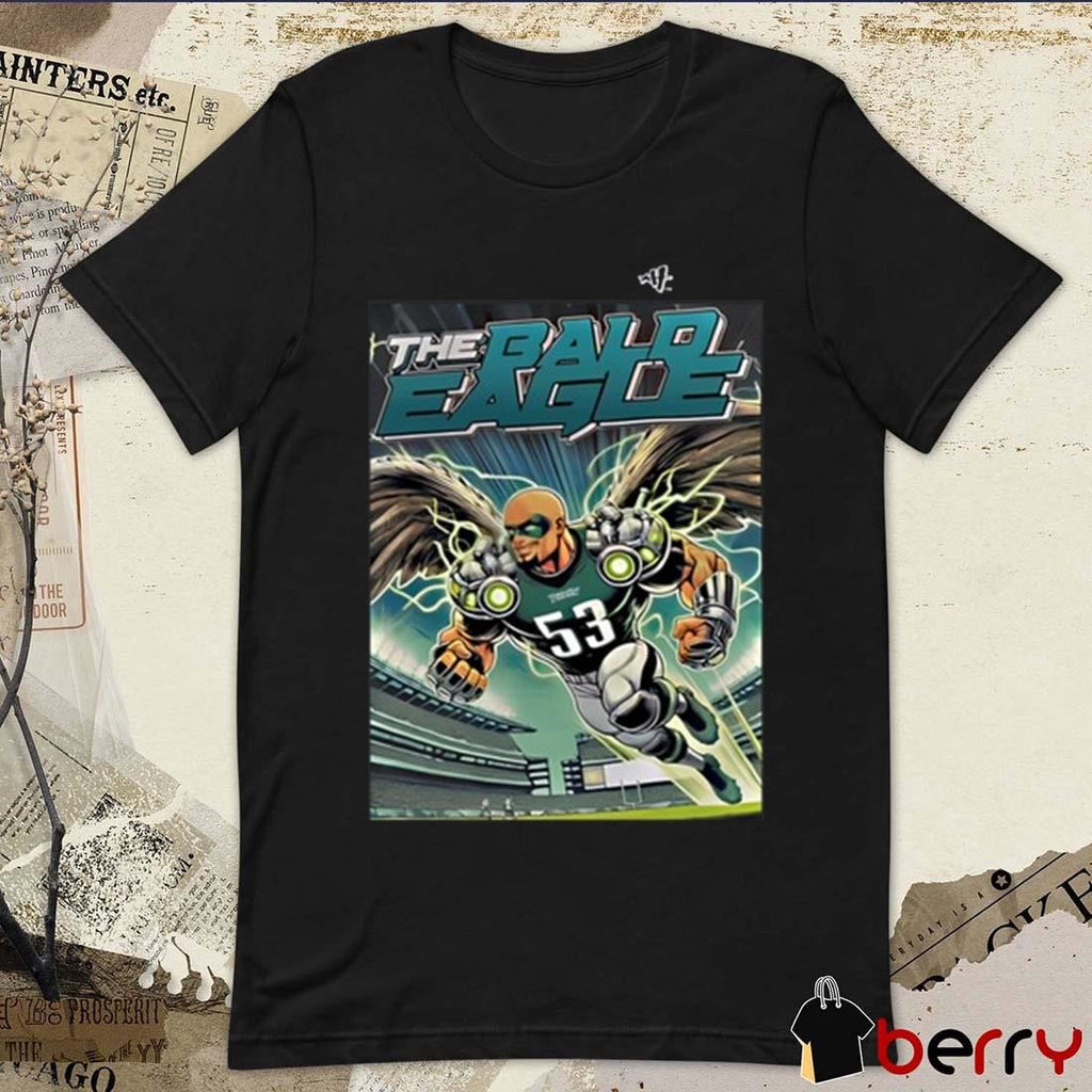 Landon Dickerson Philadelphia Eagles Wearing The Bald Eagle Zack Baun Art t-shirt