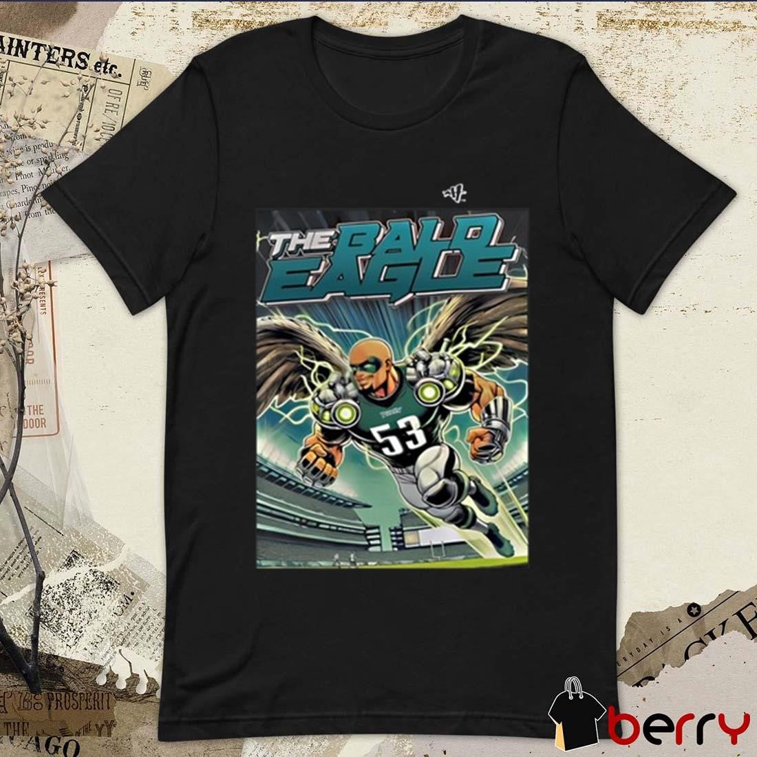 Landon Dickerson Philadelphia Eagles Wearing The Bald Eagle Zack Baun Art t-shirt