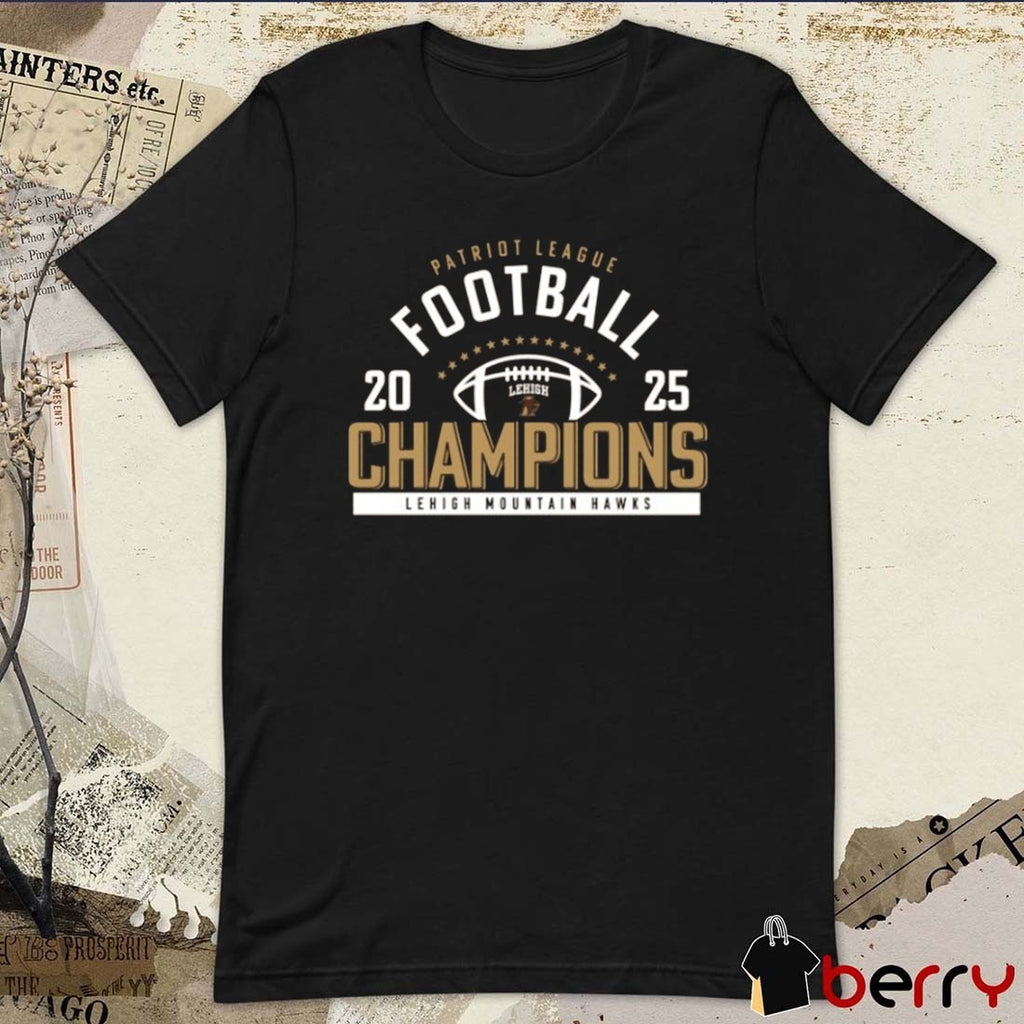 Lehigh Mountain Hawks Football Patriot League Champions 2025 t-shirt