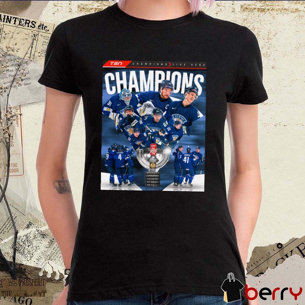 Leijonat 2026 IIHF Ice Hockey World Championship Poster t-shirt