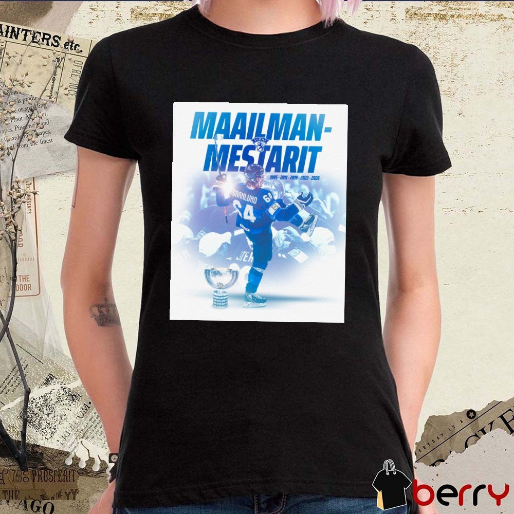 Leijonat Maailmanmestarit 2026 IIHF World Championship 1995 – 2026 Poster t-shirt