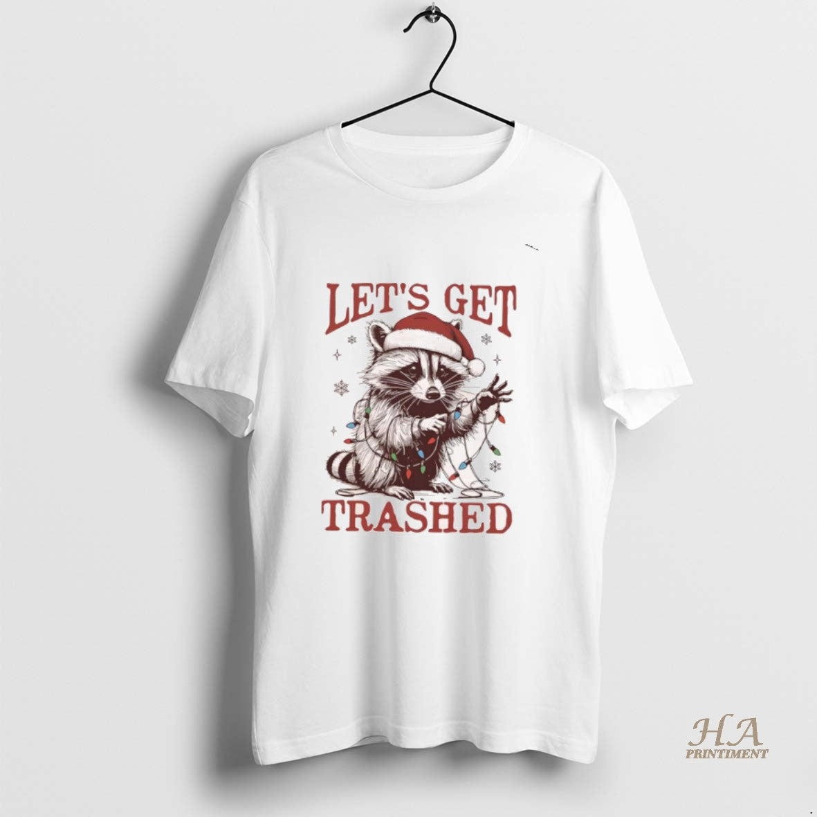 Official Lets Get Trashed Christmas Raccoon T-Shirts, Hoodie, Sweatshirt | InkNestWear.com