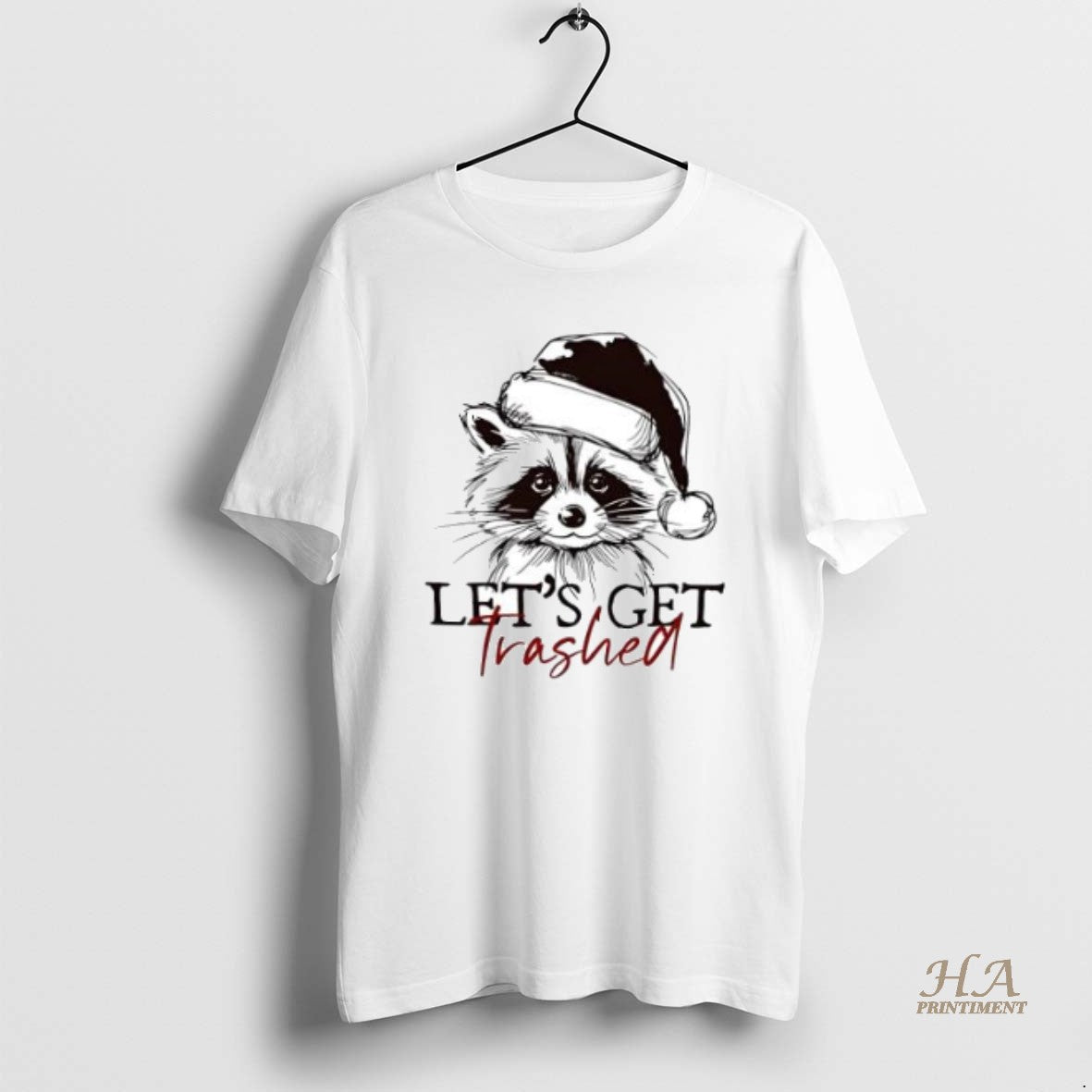 Official Lets Get Trashed Funny Raccoon Christmas T-Shirts, Hoodie, Sweatshirt | InkNestWear.com