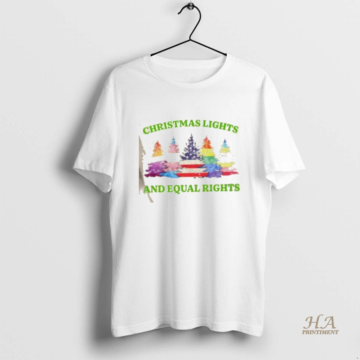 Official Lights And Equal Rights Christmas Trees Flags T-Shirts, Hoodie, Sweatshirt | InkNestWear.com