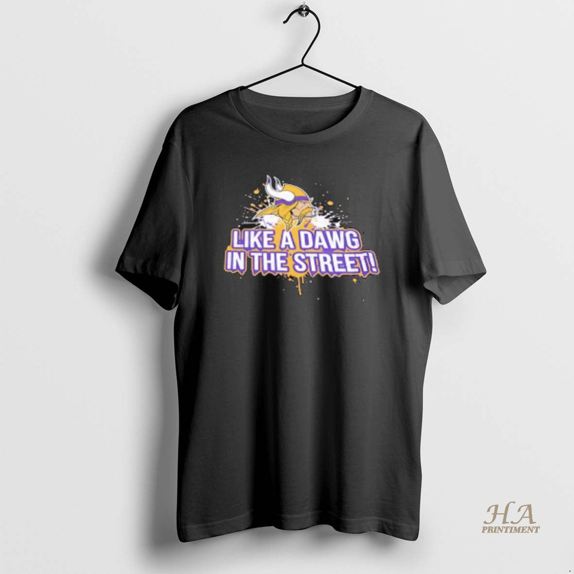 Official Like A Dawg In The Street Minnesota Vikings T-Shirts, Hoodie, Sweatshirt | InkNestWear.com