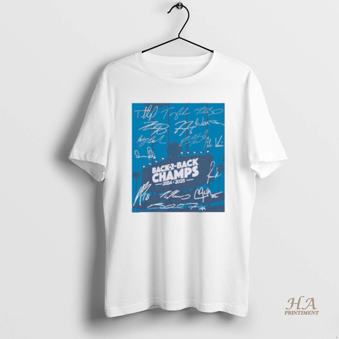 Official Los Angeles Baseball Back To Back Champs Signature Roster T-Shirts, Hoodie, Sweatshirt | InkNestWear.com