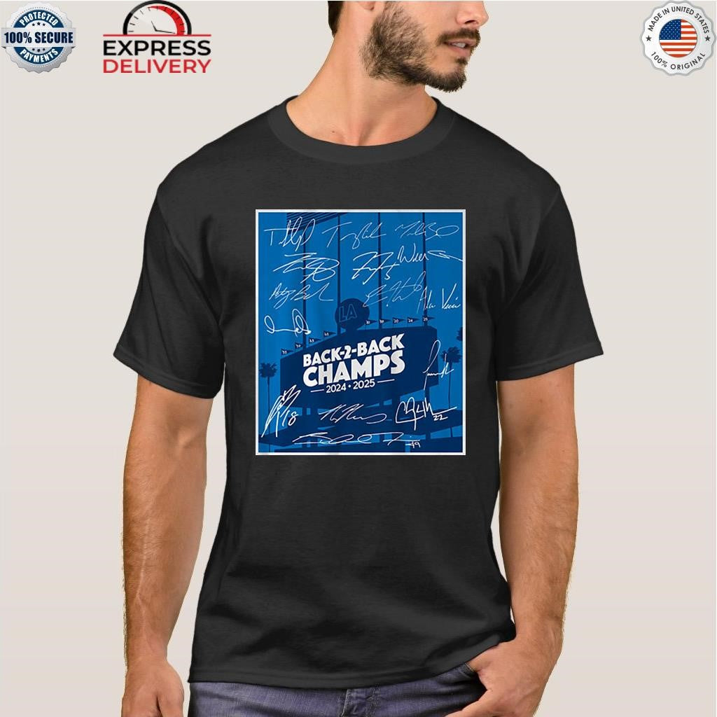 Los Angeles Baseball Back-to-Back Champs Shirt
