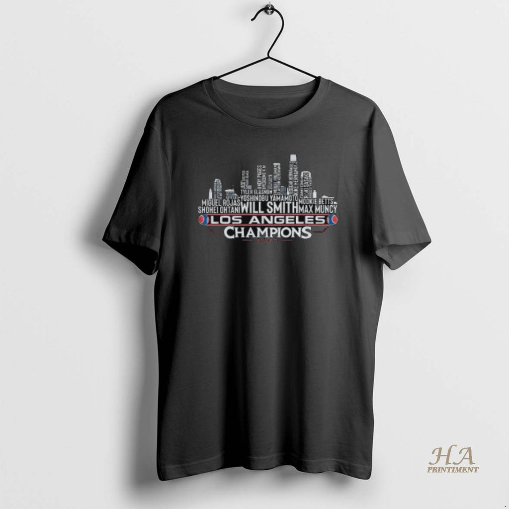 Official Los Angeles Baseball World Champions Team Series 2025 La City Skyline T-Shirts, Hoodie, Sweatshirt | InkNestWear.com