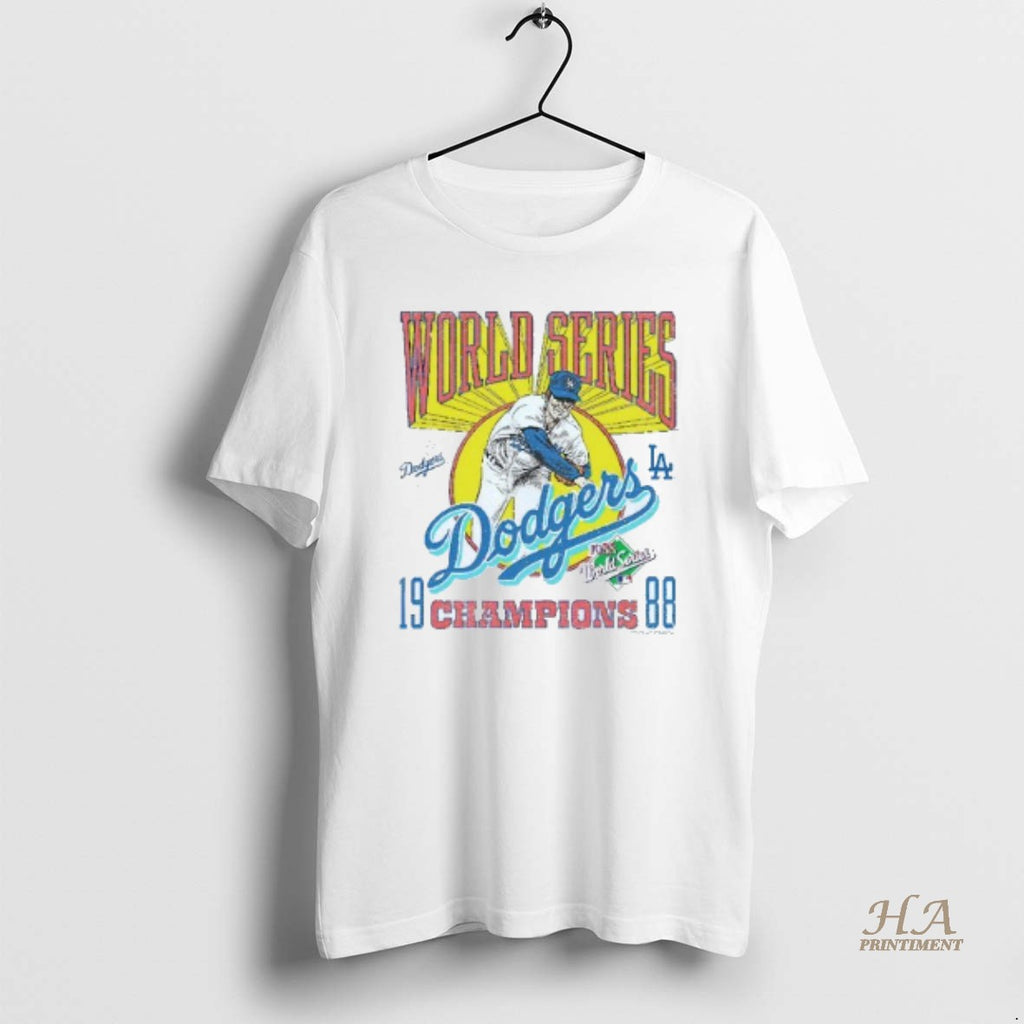 Official Los Angeles Dodgers 1988 World Series Champions Mens White T-Shirts, Hoodie, Sweatshirt | InkNestWear.com