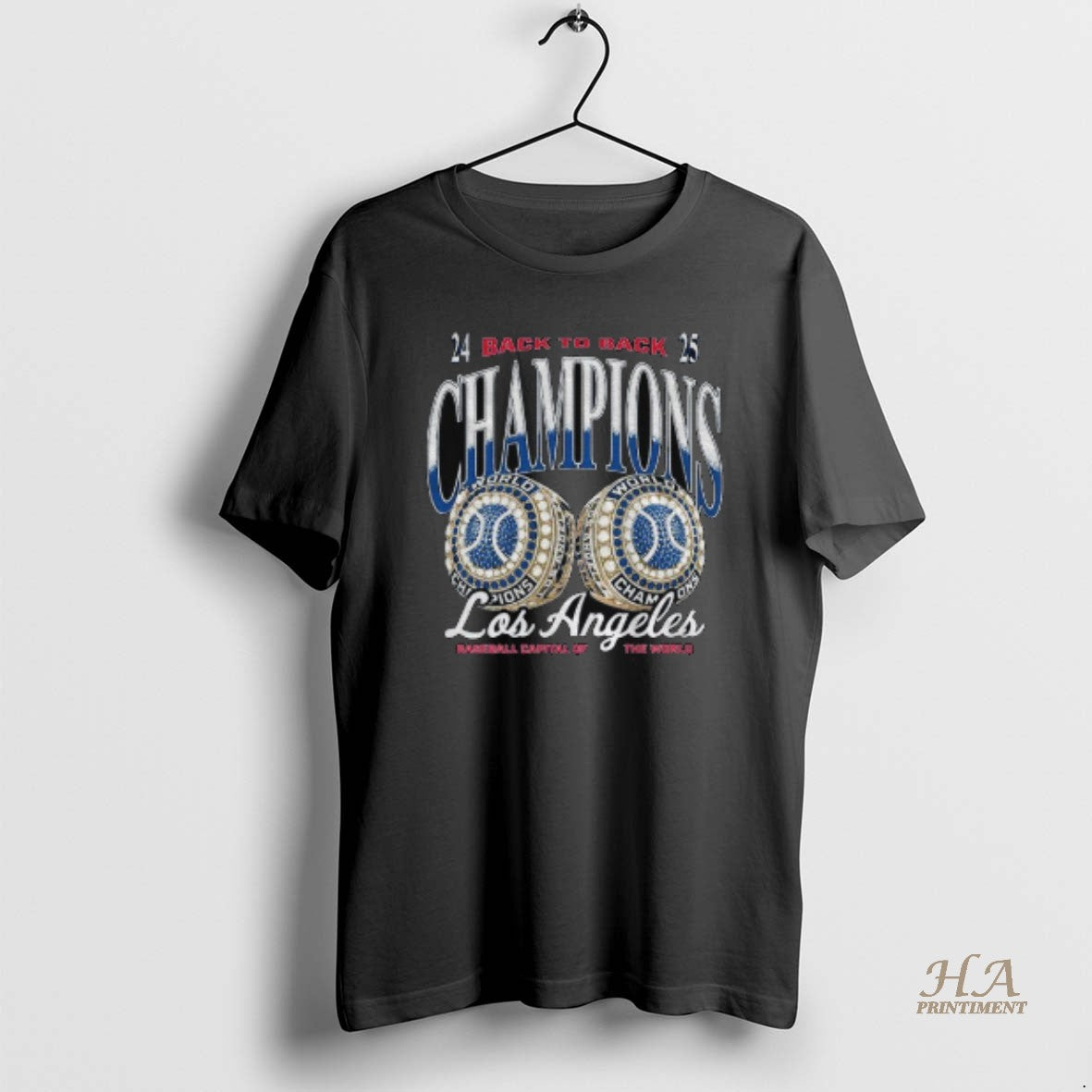 Official Los Angeles Dodgers 2024 2025 Back To Back World Series Champions Ring T-Shirts, Hoodie, Sweatshirt