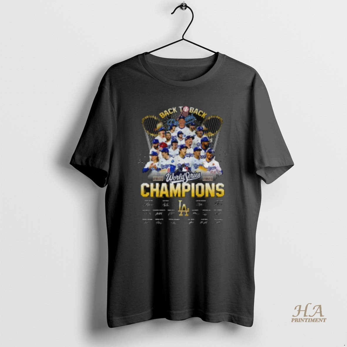 Official Los Angeles Dodgers 2024 2025 Back To Back World Series Champs Signatures T-Shirts, Hoodie, Sweatshirt
