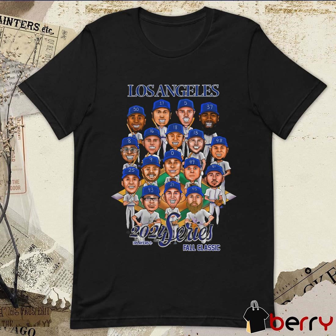 Los Angeles Dodgers 2024 Series Fall Classic LAD Players Caricatures t-shirt