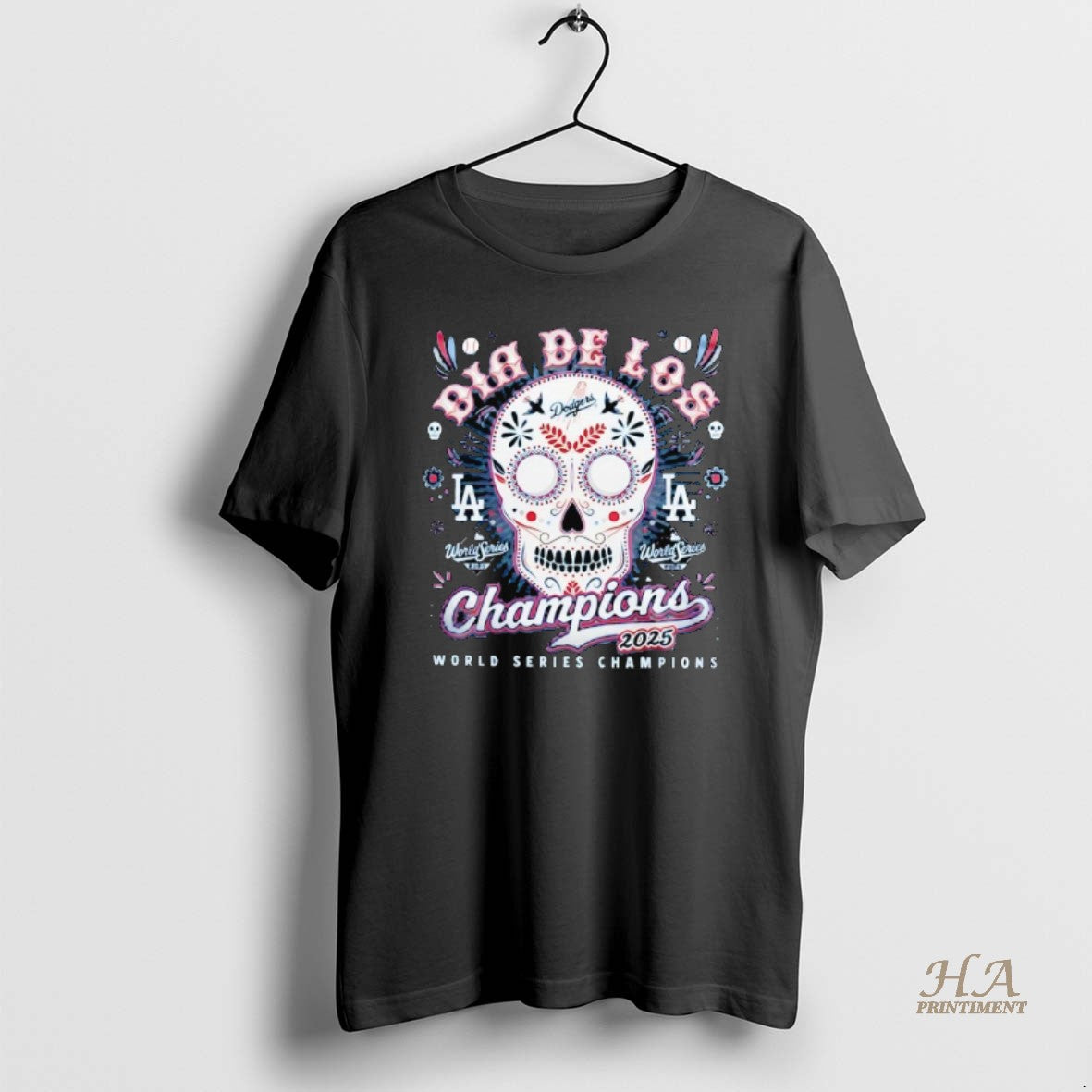 Official Los Angeles Dodgers 2025 World Series Champions Dia De Los 2 Sided T-Shirts, Hoodie, Sweatshirt | InkNestWear.com