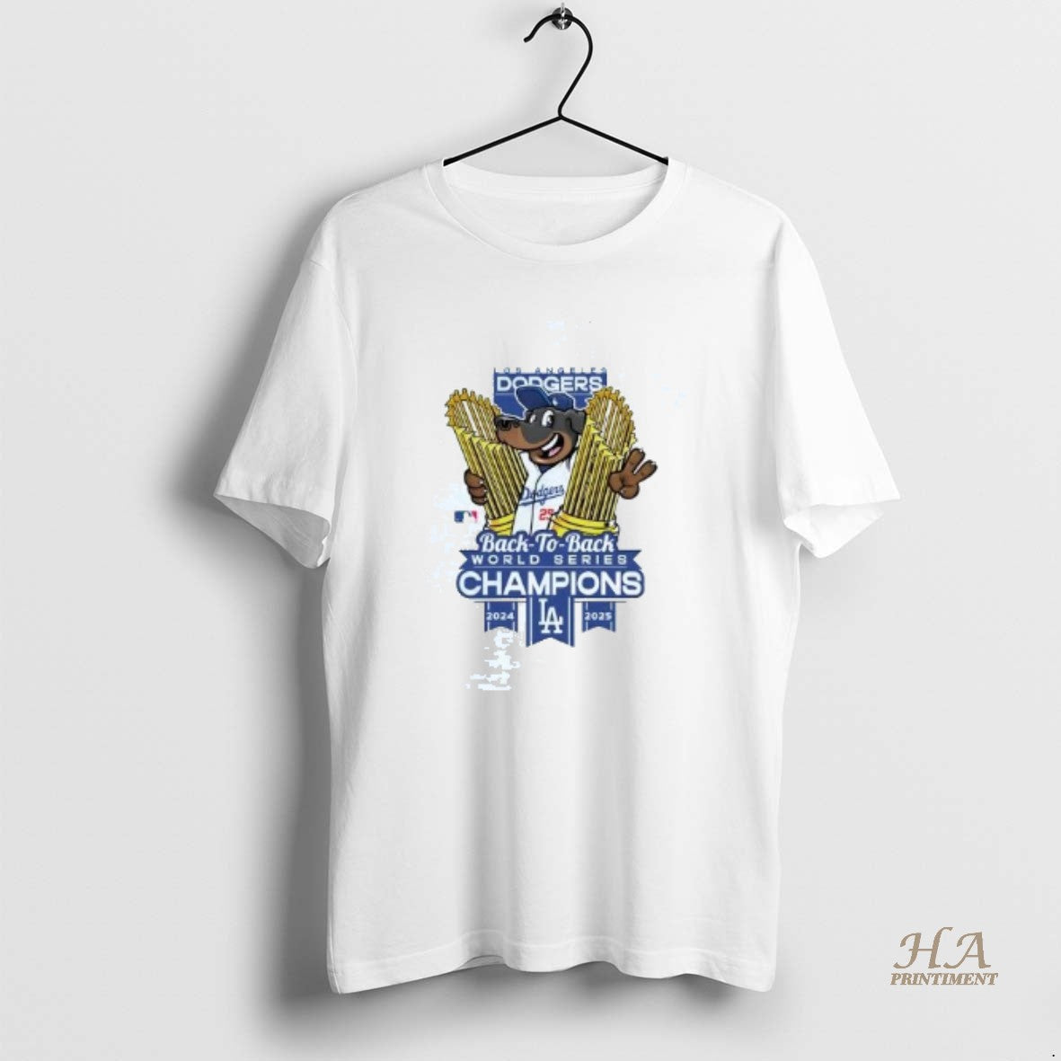 Official Los Angeles Dodgers 2025 Back To Back World Series Champions Mascot Trophy T-Shirts, Hoodie, Sweatshirt