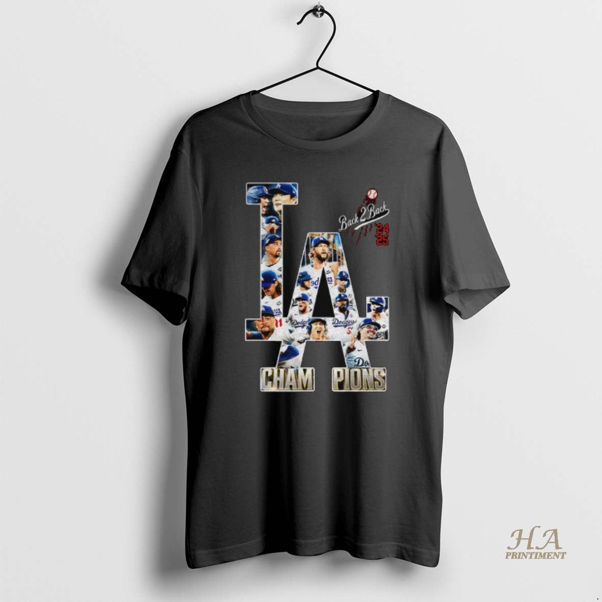 Official Los Angeles Dodgers Back 2 Back Champions 2025 La Logo T-Shirts, Hoodie, Sweatshirt | InkNestWear.com