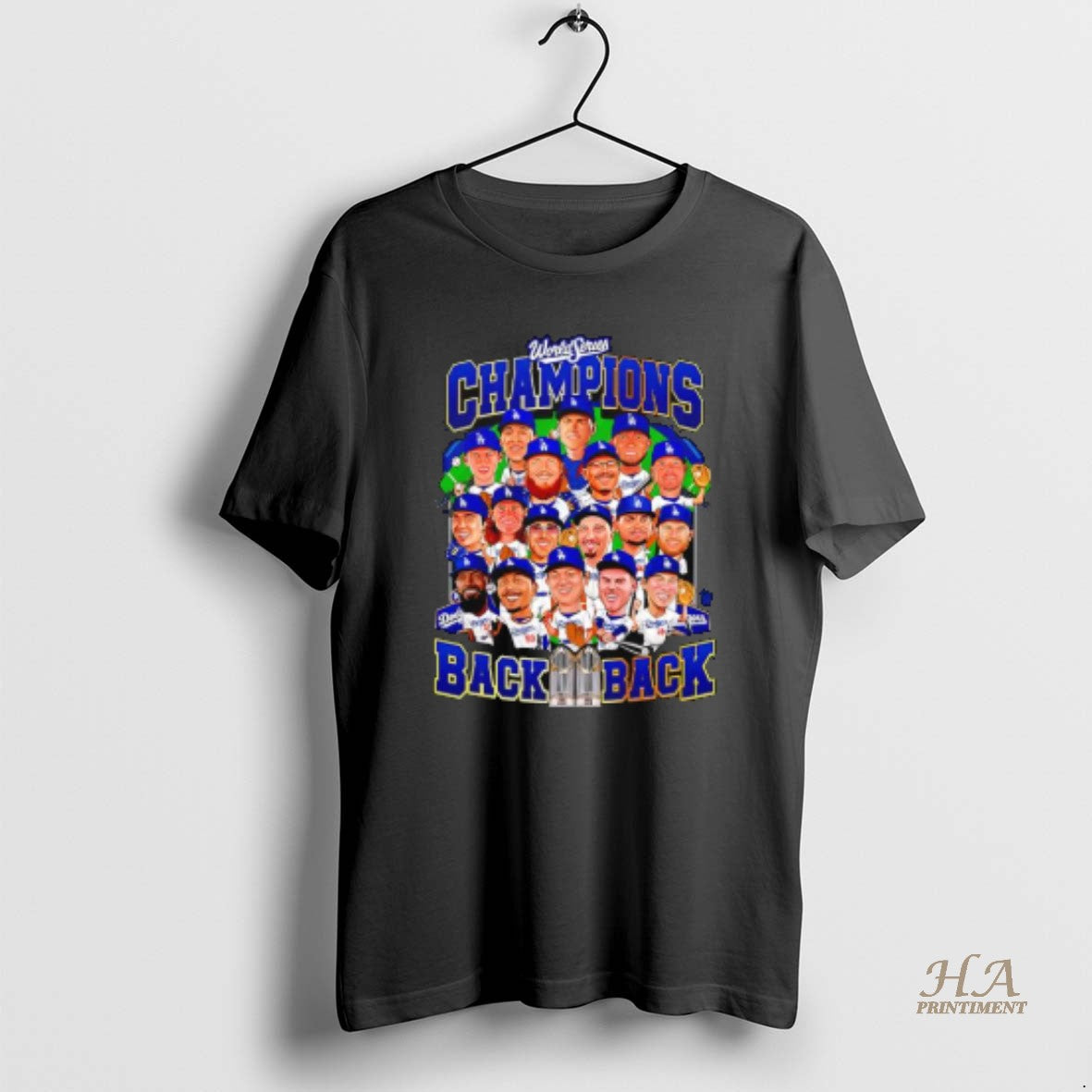 Official Los Angeles Dodgers Back 2 Back Ws Champions Action Cartoon T-Shirts, Hoodie, Sweatshirt | InkNestWear.com
