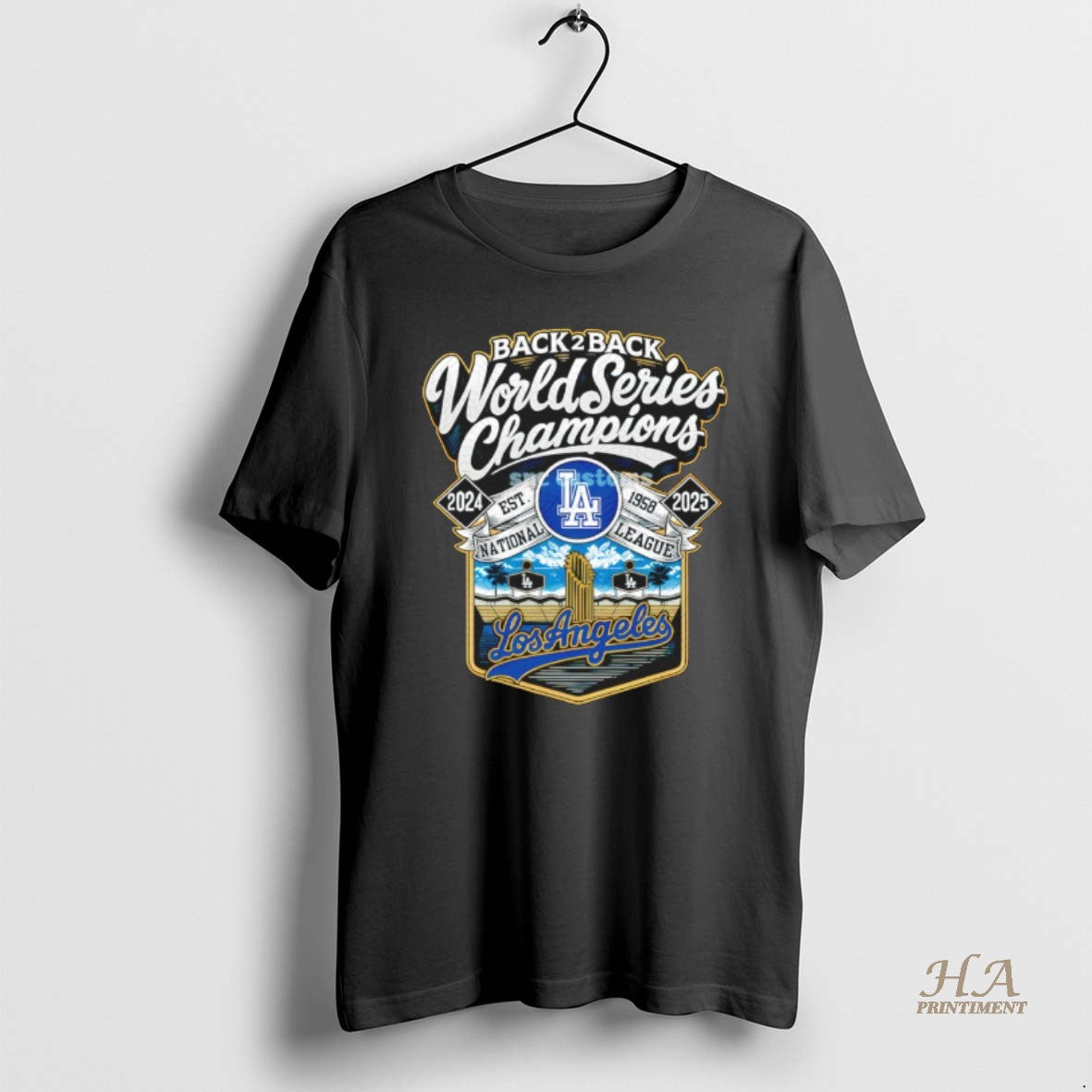 Official Los Angeles Dodgers Back 2 Back World Series Champions Est 1958 National League 2024 T-Shirts, Hoodie, Sweatshirt