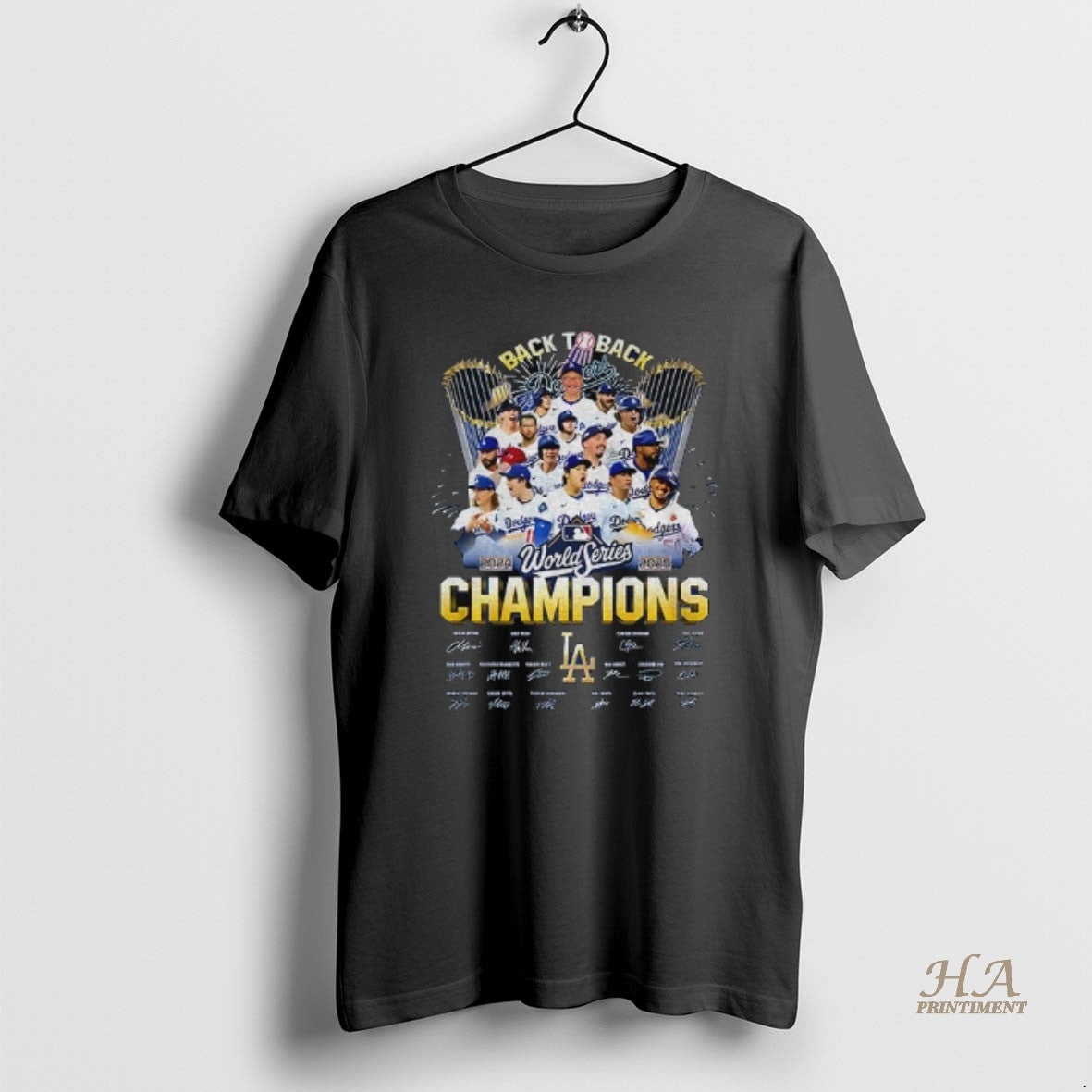 Official Los Angeles Dodgers Back To Back 2024 2025 World Series Champions Signatures T-Shirts, Hoodie, Sweatshirt