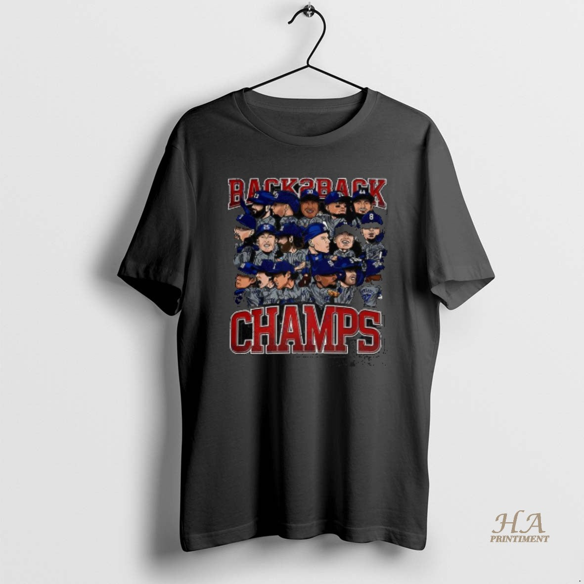 Official Los Angeles Dodgers Back To Back World Champs Caricatures T-Shirts, Hoodie, Sweatshirt | InkNestWear.com
