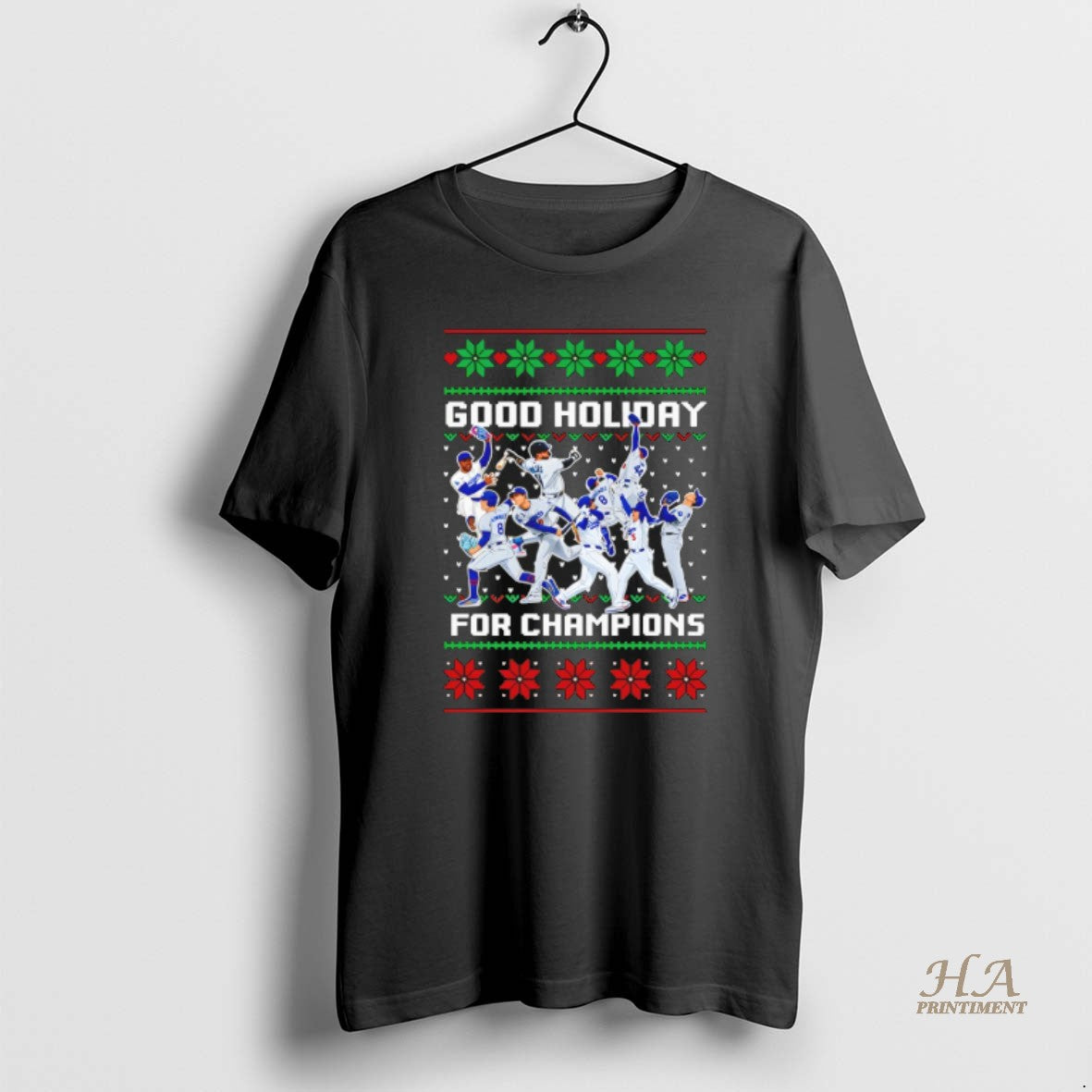 Official Los Angeles Dodgers Baseball Mlb Players Good Holiday For Champions Christmas 2025 T-Shirts, Hoodie, Sweatshirt