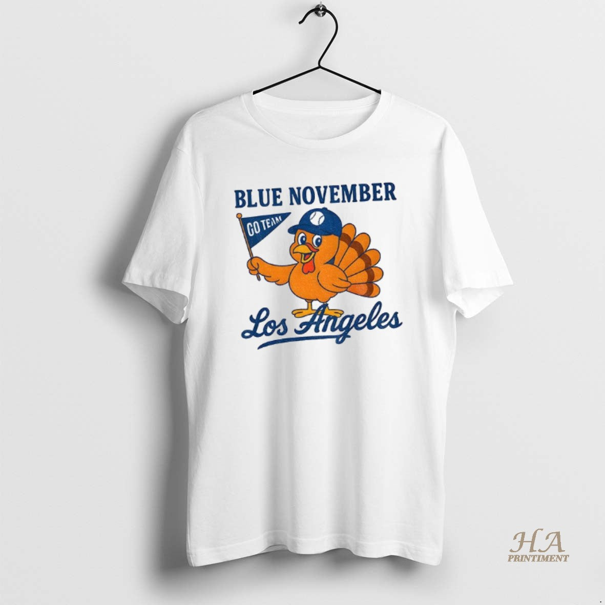 Official Los Angeles Dodgers Baseball Thanksgiving Funny Turkey Blue November T-Shirts, Hoodie, Sweatshirt | InkNestWear.com