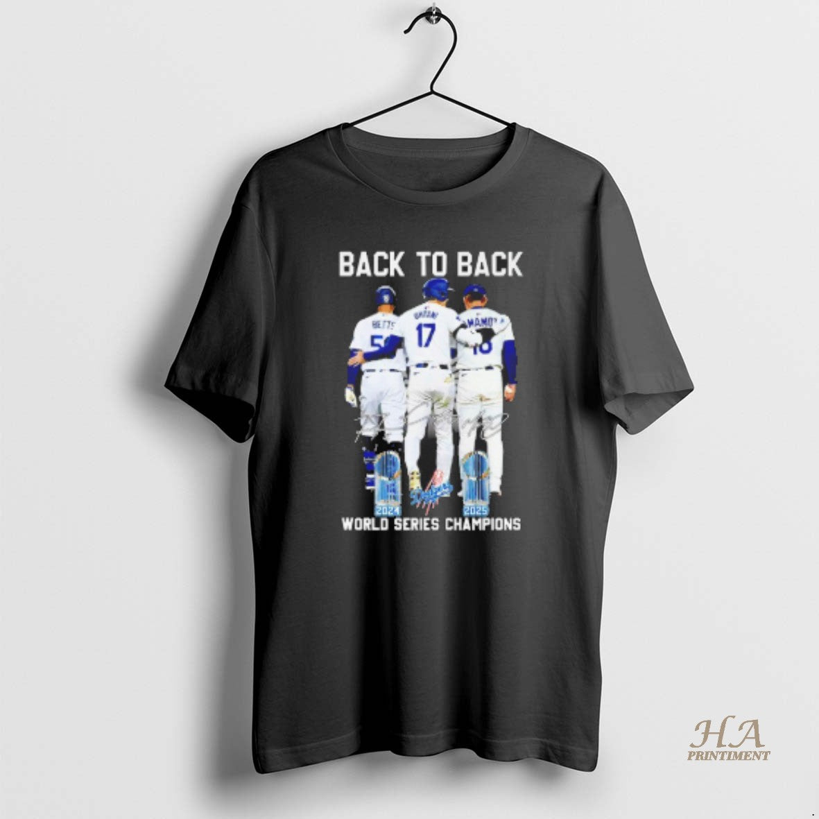 Official Los Angeles Dodgers Betts Ohtani Yamamoto Back 2 Back World Series Champions 2024 2025 T-Shirts, Hoodie, Sweatshirt