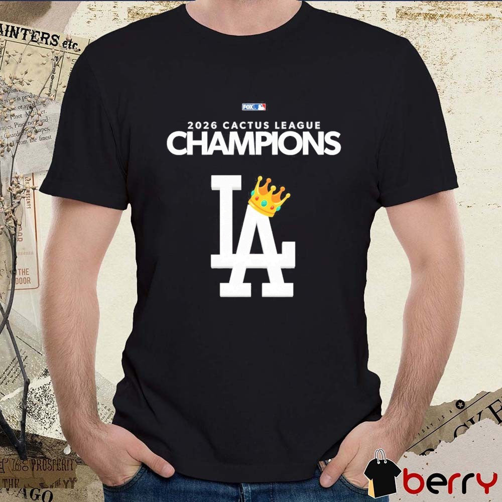 Los Angeles Dodgers FOX Sports MLB 2026 Cactus League Champions t-shirt