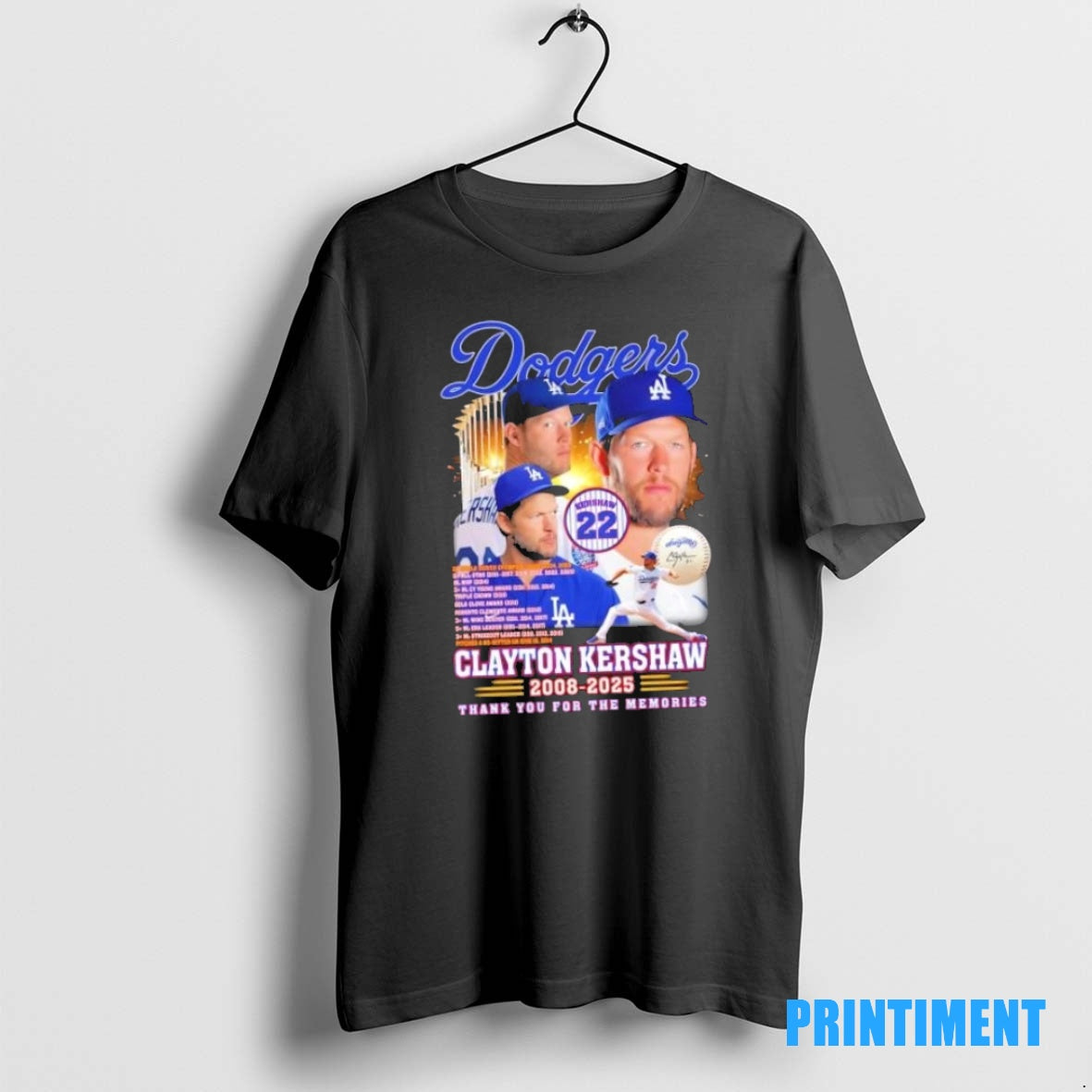 Official Los Angeles Dodgers Forever 22 Clayton Kershaw 2008 2025 Thank You For The Memories T-Shirts, Hoodie, Sweatshirt