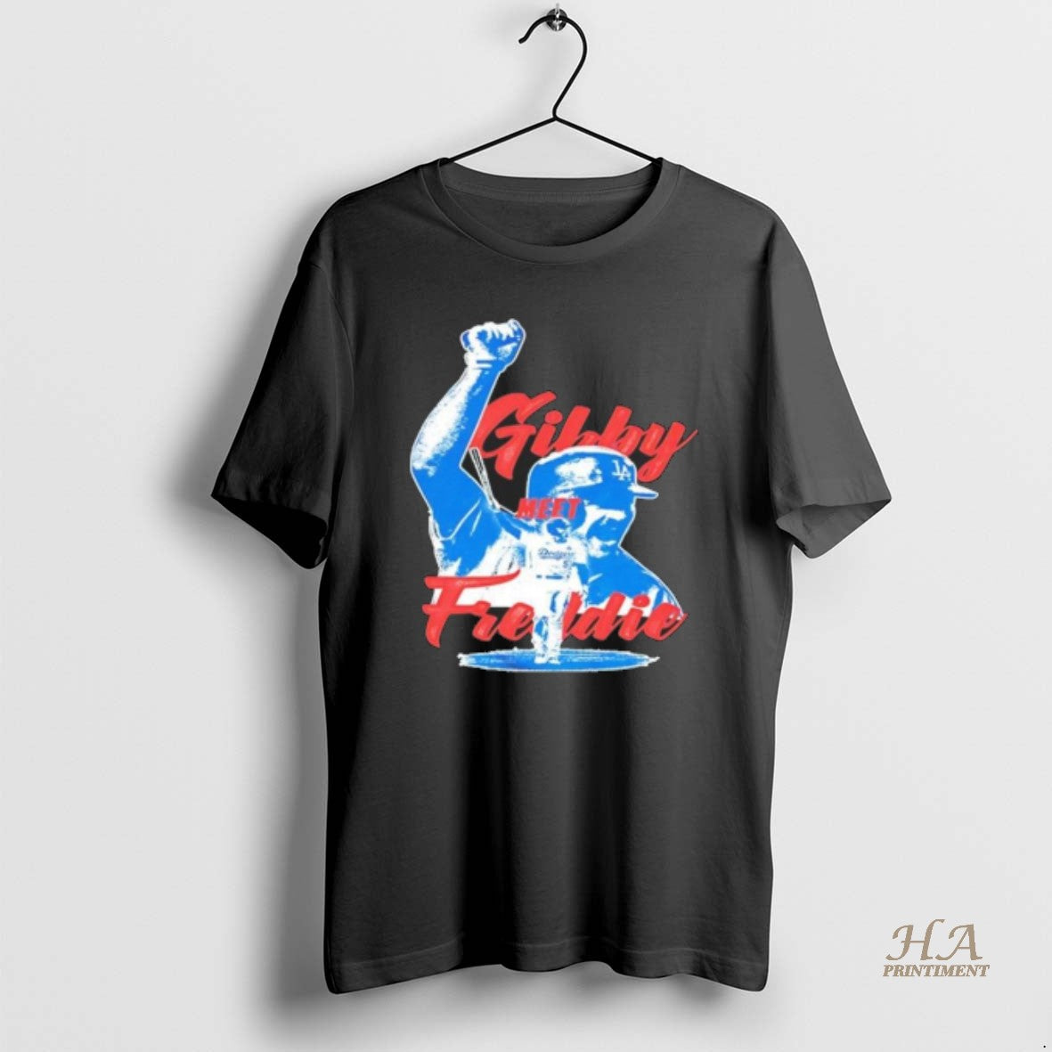 Official Los Angeles Dodgers Gibby Meet Freddie Freeman T-Shirts, Hoodie, Sweatshirt | InkNestWear.com